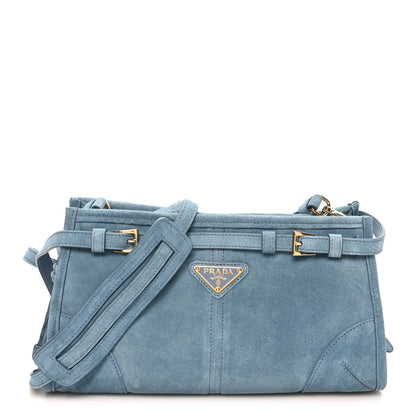 Scamosciato Triangle Small Bonnie Shoulder Bag Astrale