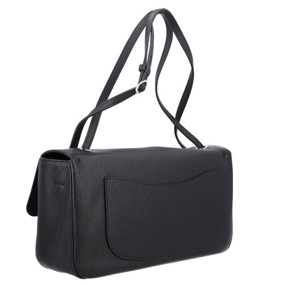 Grained Calfskin Small Souplissimo Maxi Flap Black
