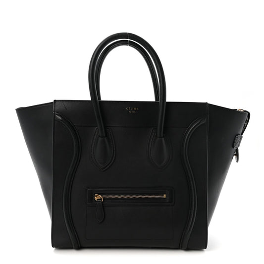 Smooth Calfskin Mini Luggage Black