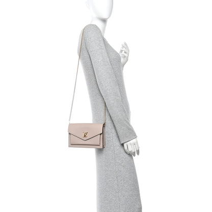 Soft Calfskin My Lockme Chain Pochette Greige