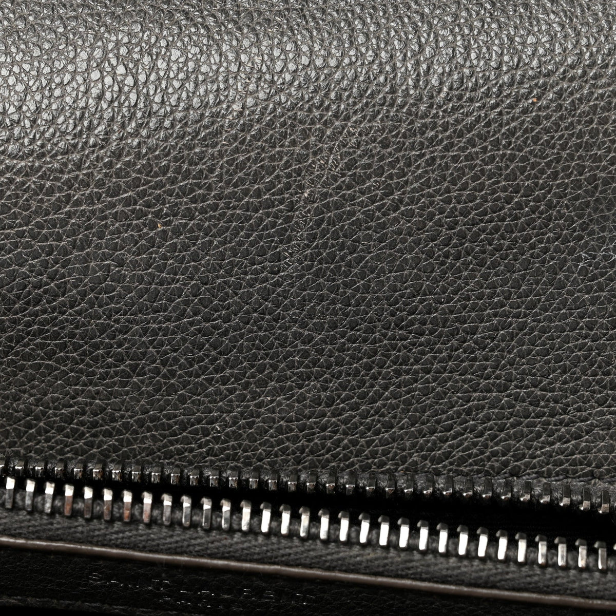 Sheepskin Matelasse Chevron Monogram Medium College Bag Asphalt