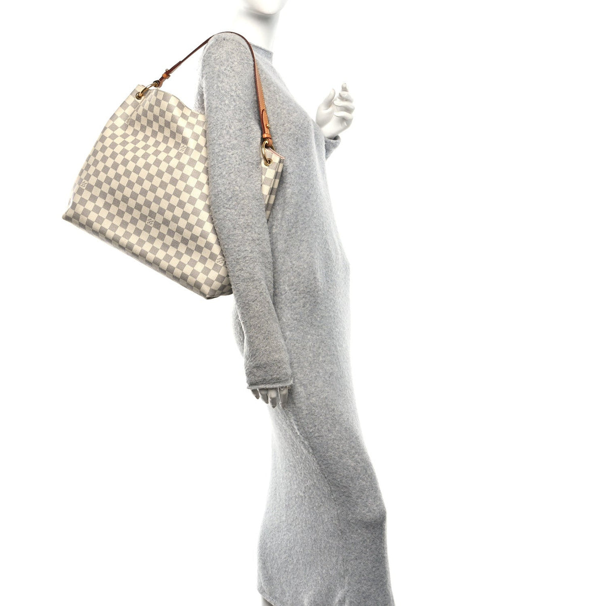Damier Azur Graceful MM Rose Ballerine