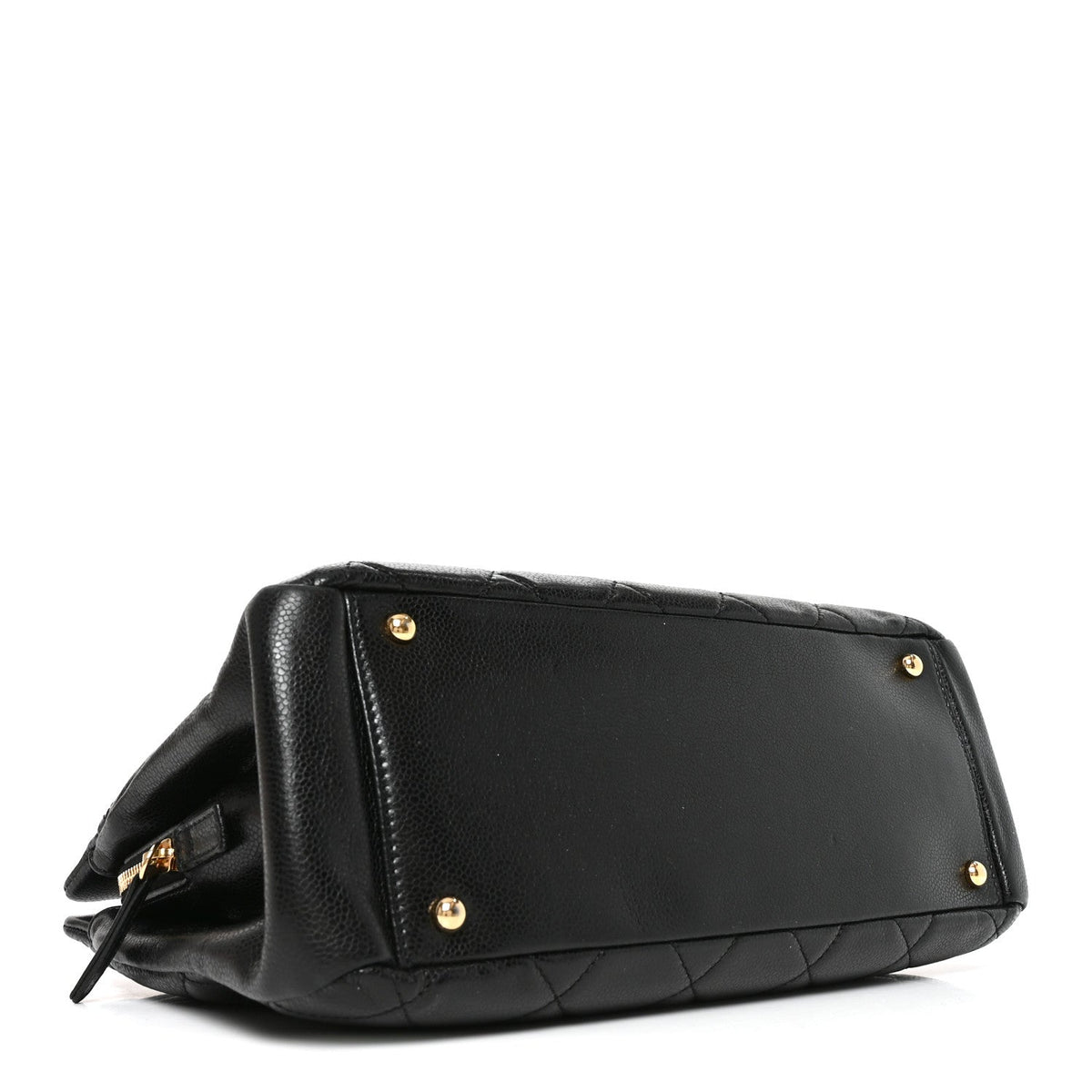 Caviar Quilted Timeless CC Soft Tote Black