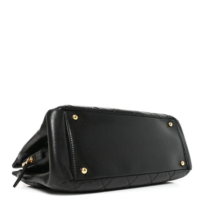 Caviar Quilted Timeless CC Soft Tote Black