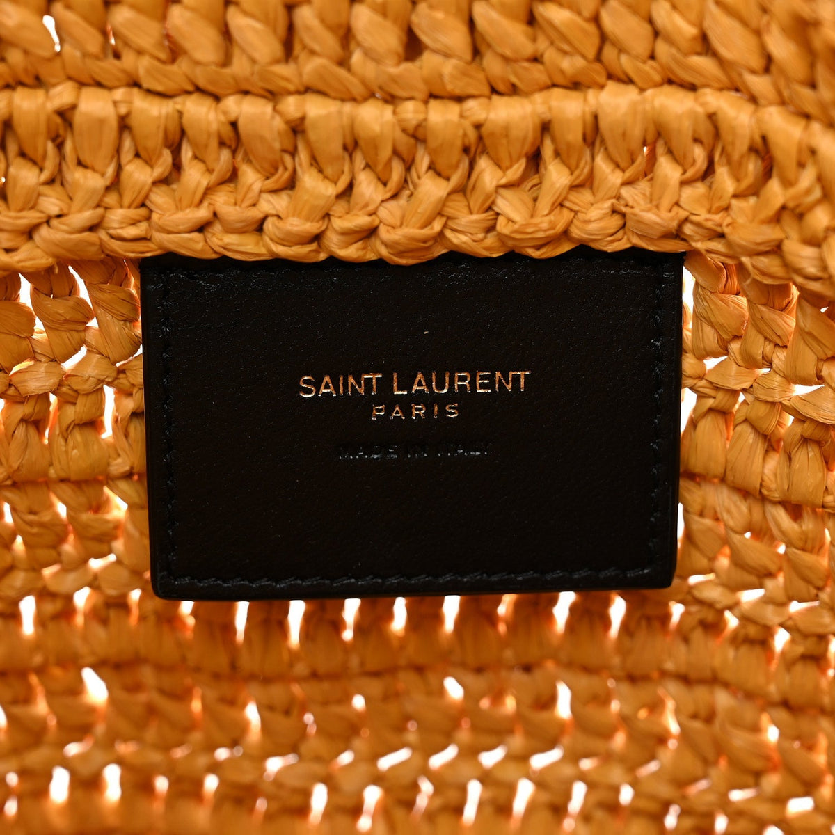 Raffia Rive Gauche Tote Yellow