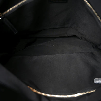 Aged Calfskin Quilted Large 31 Shopping Bag Beige Black Beige Black