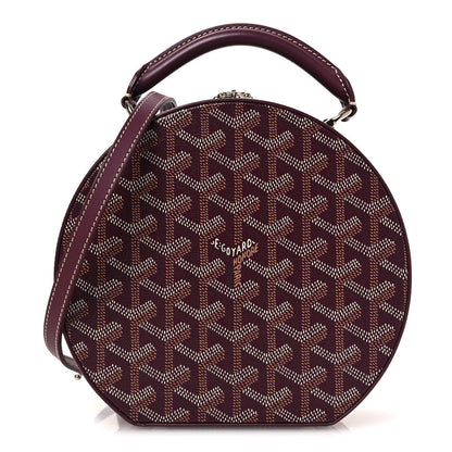 Goyardine Alto Hatbox Burgundy