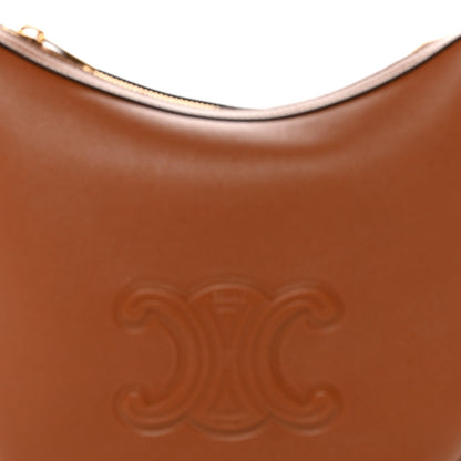 Supple Calfskin Small Triomphe Heloise Shoulder Bag Tan