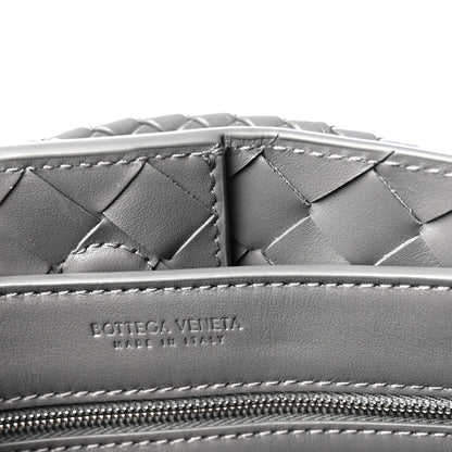 Suede Intrecciato Small Andiamo Shoulder Bag Graphite