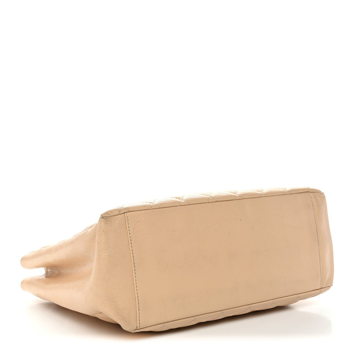 Caviar Quilted Grand Shopping Tote GST Beige