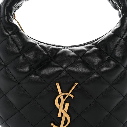 Lambskin Quilted Icarino Bag Black