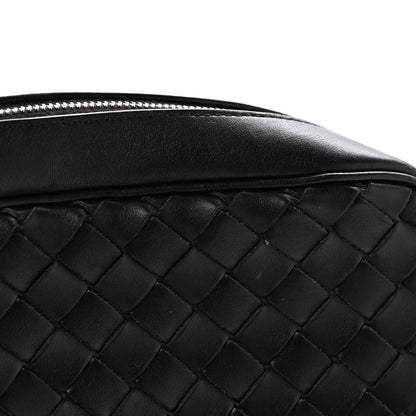 Nappa Intrecciato Small Classic Camera Bag Black