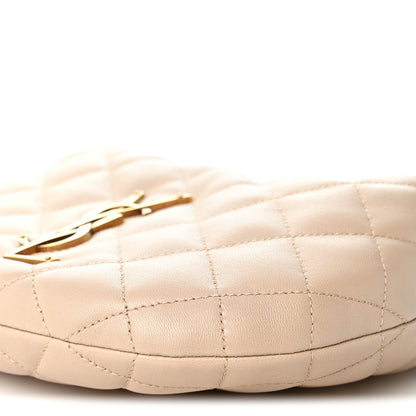 Lambskin Quilted Icarino Bag Dark Beige