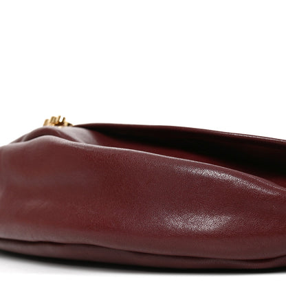 Shiny Lambskin Soft Triomphe Half Moon Bag Syrah