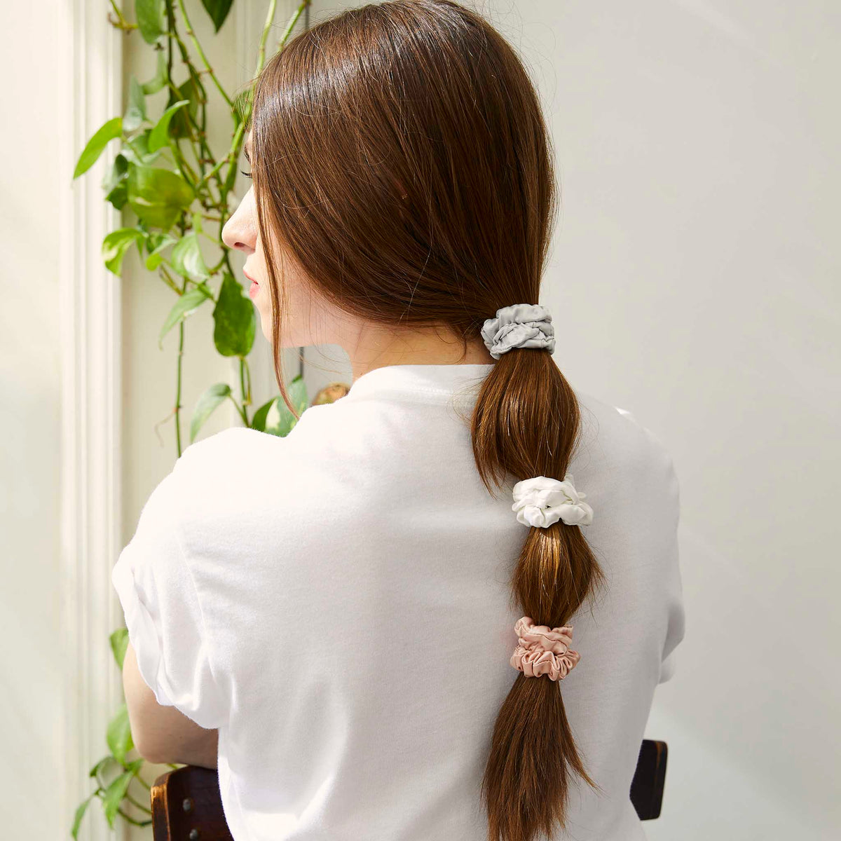 Rewards Small Silk Scrunchies - 3 Piece Set