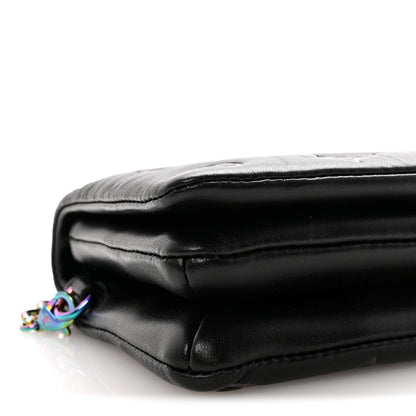 Lambskin Embossed Monogram Scarabeo Pochette Coussin Black