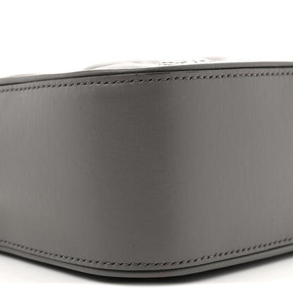Calfskin GG Matelasse Shoulder Bag Dusty Grey Natural
