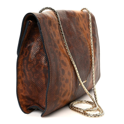 Karung Serpenti Forever Medium Shoulder Bag Brown