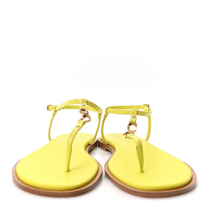 Calfskin C'est Dior Sandals 37 Yellow
