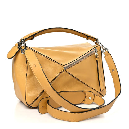 Calfskin Medium Puzzle Bag Yellow
