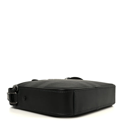 Coated Canvas Calfskin Check Muswell Bag Charcoal