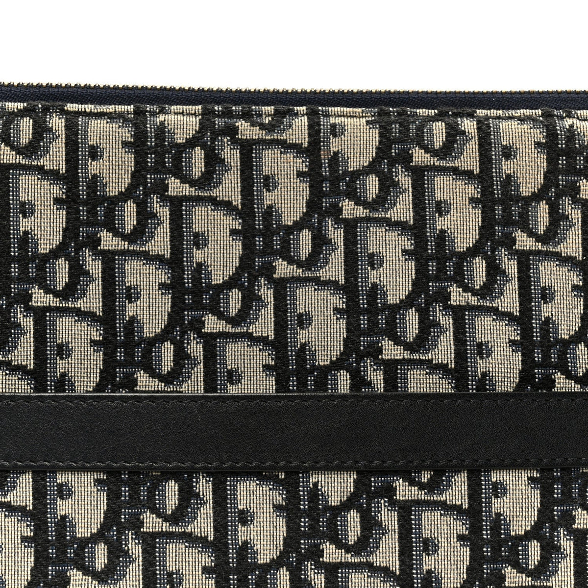 Oblique Pouch Clutch Blue