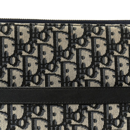 Oblique Pouch Clutch Blue