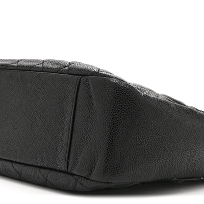 Caviar Quilted Timeless CC Shoulder Bag Black