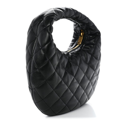 Lambskin Quilted Icarino Bag Black