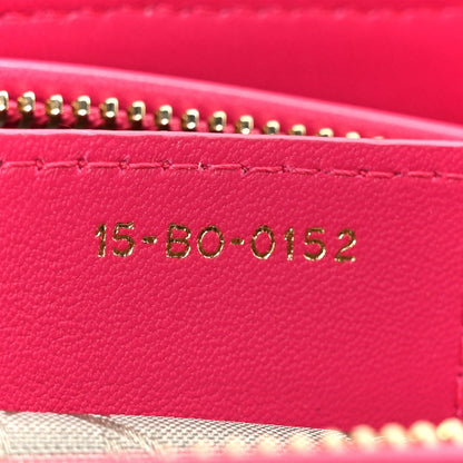 Lambskin Cannage Medium Lady Dior Pink