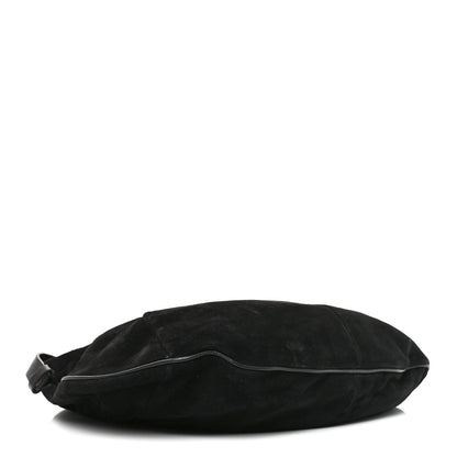 Suede Buffalo Horn Mombasa Hobo Black