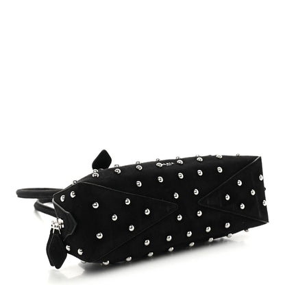 Nubuck Studded Small Le Teckel Bag  Black