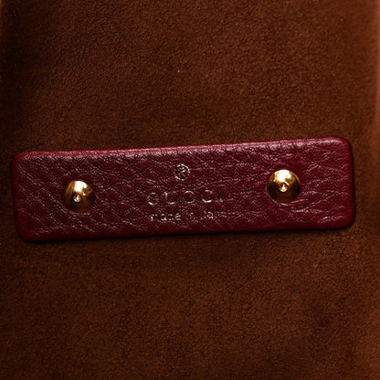 Grained Calfskin Softbit Maxi Shoulder Bag Rosso Ancora Red