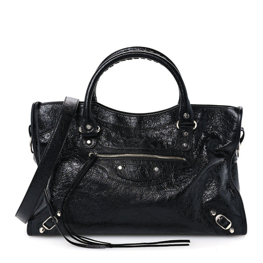 Agneau Arena Silver Hardware Medium Le City Black