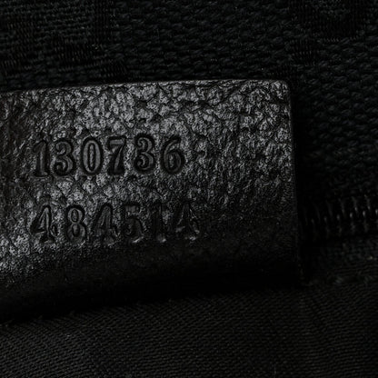 Calfskin Medium Abbey Shoulder Bag Black