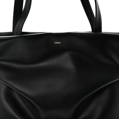 Calfskin Judy East West Tote Black