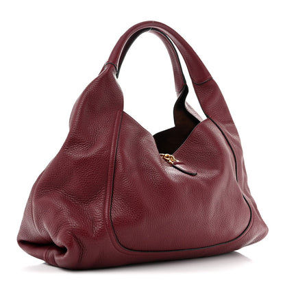 Grained Calfskin Softbit Maxi Shoulder Bag Rosso Ancora