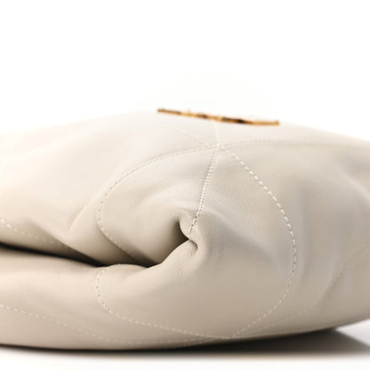 Lambskin Matelasse Monogram Large Jamie 4.3 Pochon Crema Soft