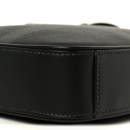Coated Canvas Calfskin Check Muswell Bag Charcoal