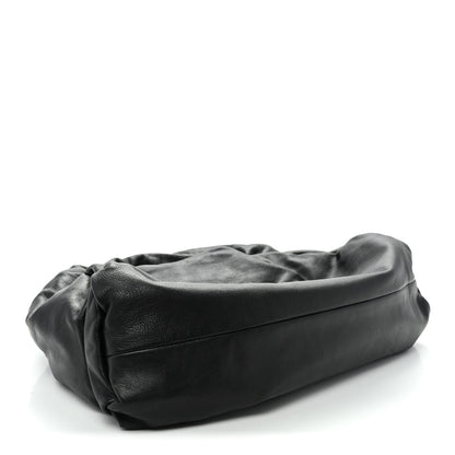 Smooth Butter Calfskin Small The Shoulder Pouch Black