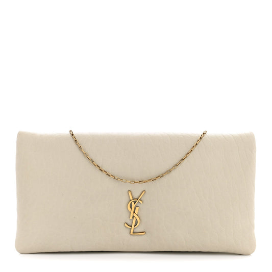 Padded Lambskin Mini Calypso Wallet On Chain WOC Crema Soft