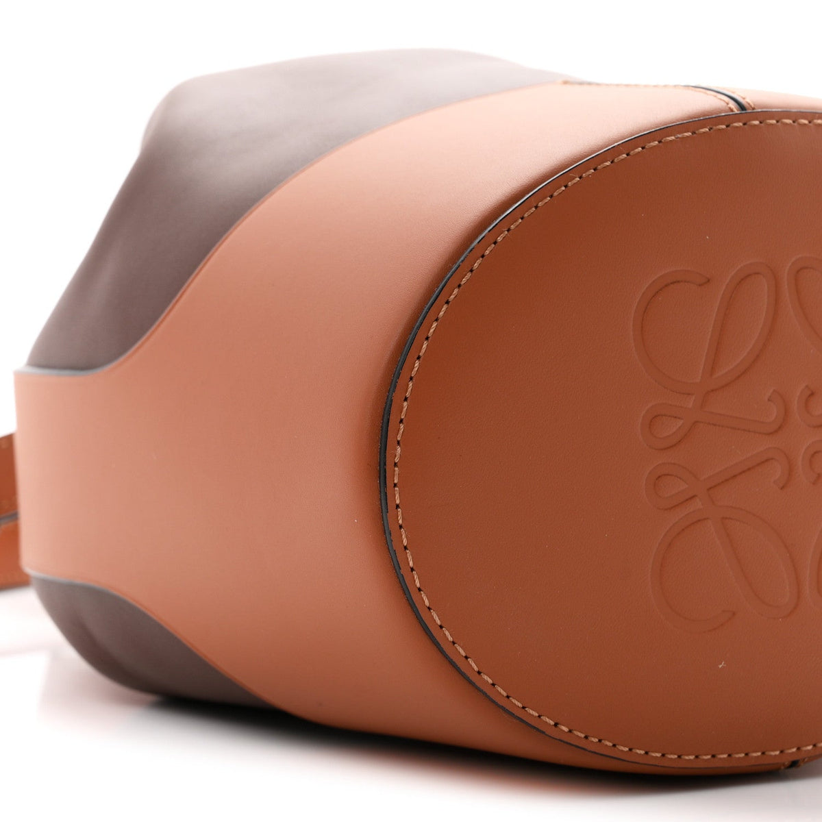 Calfskin Small Balloon Bucket Bag Hazelnut