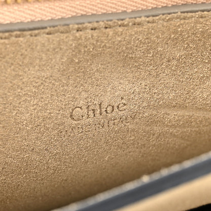 Suede Calfskin Medium Faye Shoulder Bag Mustard Brown