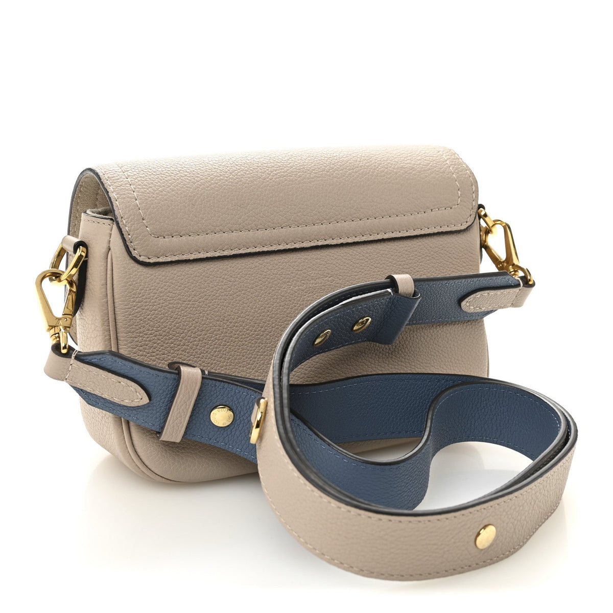 Grained Calfskin Lockme Tender Greige