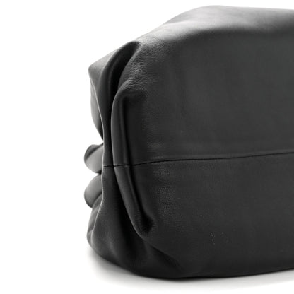 Smooth Butter Calf The Pouch Oversized Clutch Black