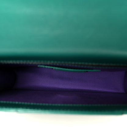 Calfskin Serpenti Forever Snake Strap Crossbody Bag Emerald Green