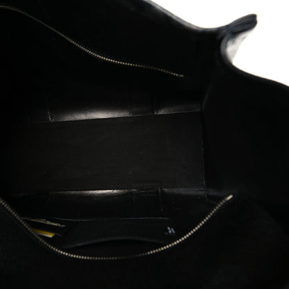 X FUTURA Grained Calfskin Large The Tote Bag Black