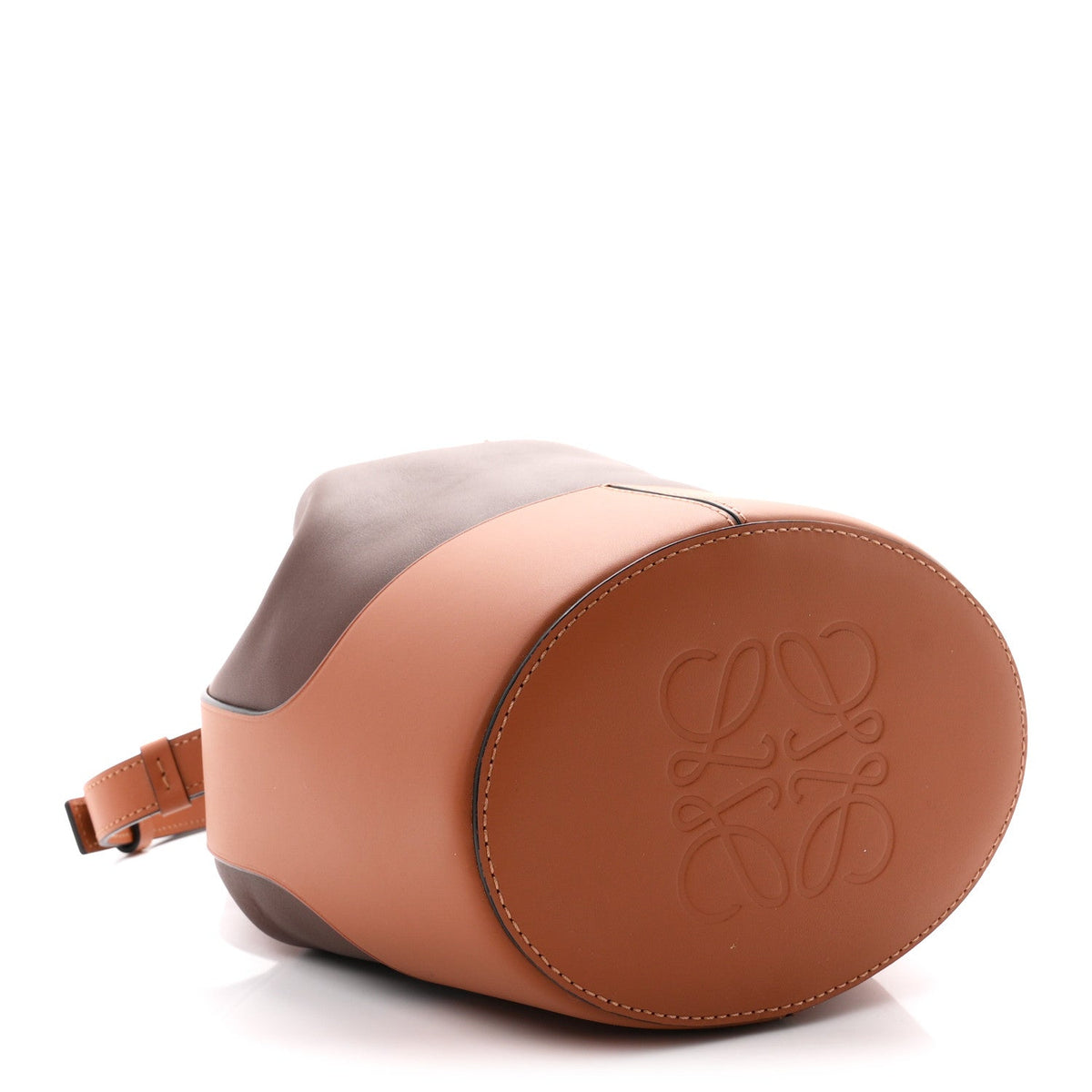 Calfskin Small Balloon Bucket Bag Hazelnut