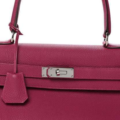 Taurillon Clemence Shoulder Kelly 42 Tosca