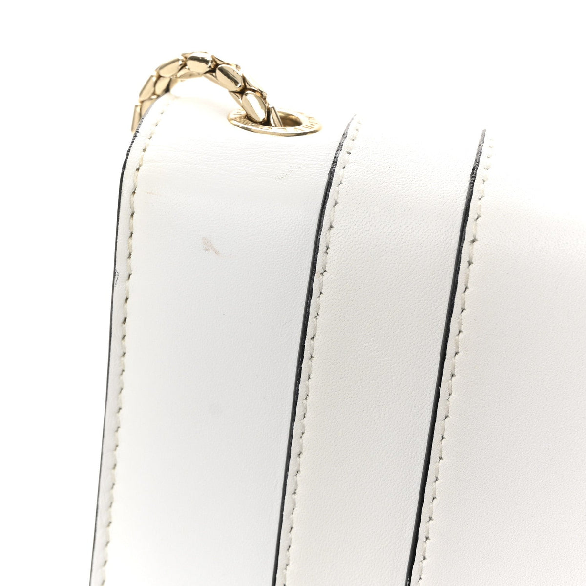 Calfskin Small Serpenti Forever Crossbody Bag White Agate
